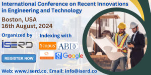 Recent Innovations in Engineering and Technology Conference in USA